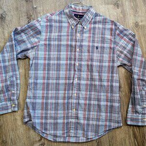 Ralph Lauren Slim Fit Oxford Plaid Shirt Men's XL
